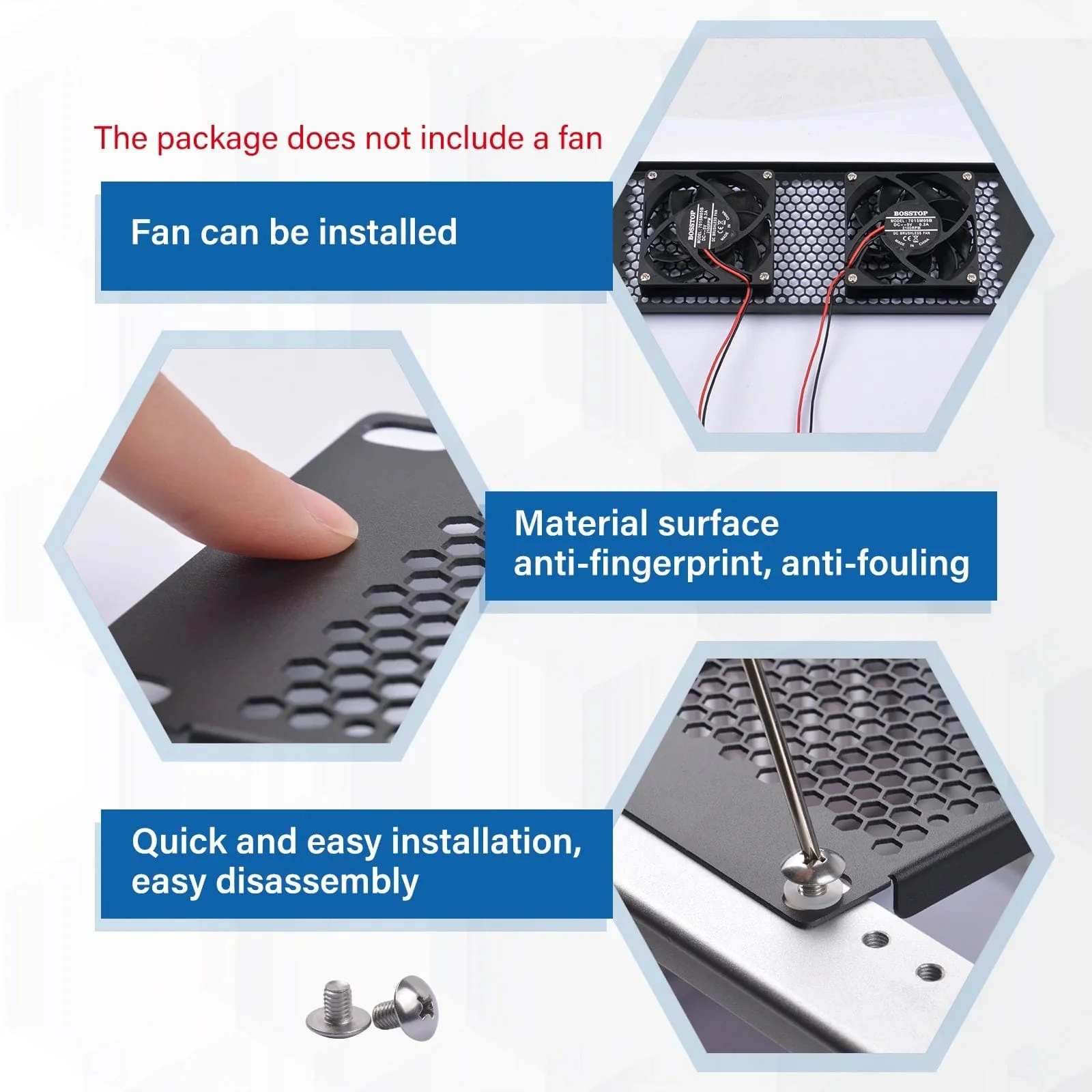 2U 10"  Venting Blank Panel for DeskPi RackMate - Image 4