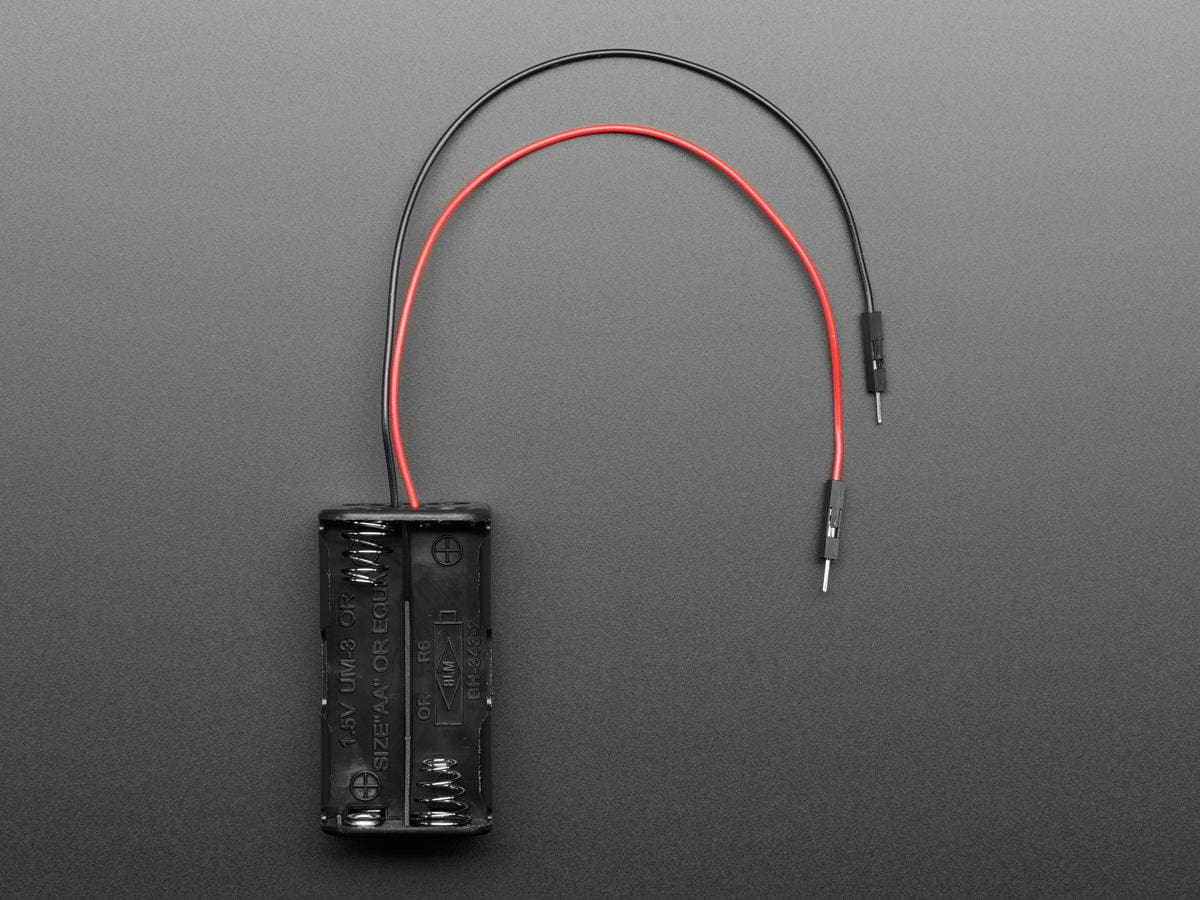 2x2 AA Battery Holder with Premium Jumper Header Wires - Image 3