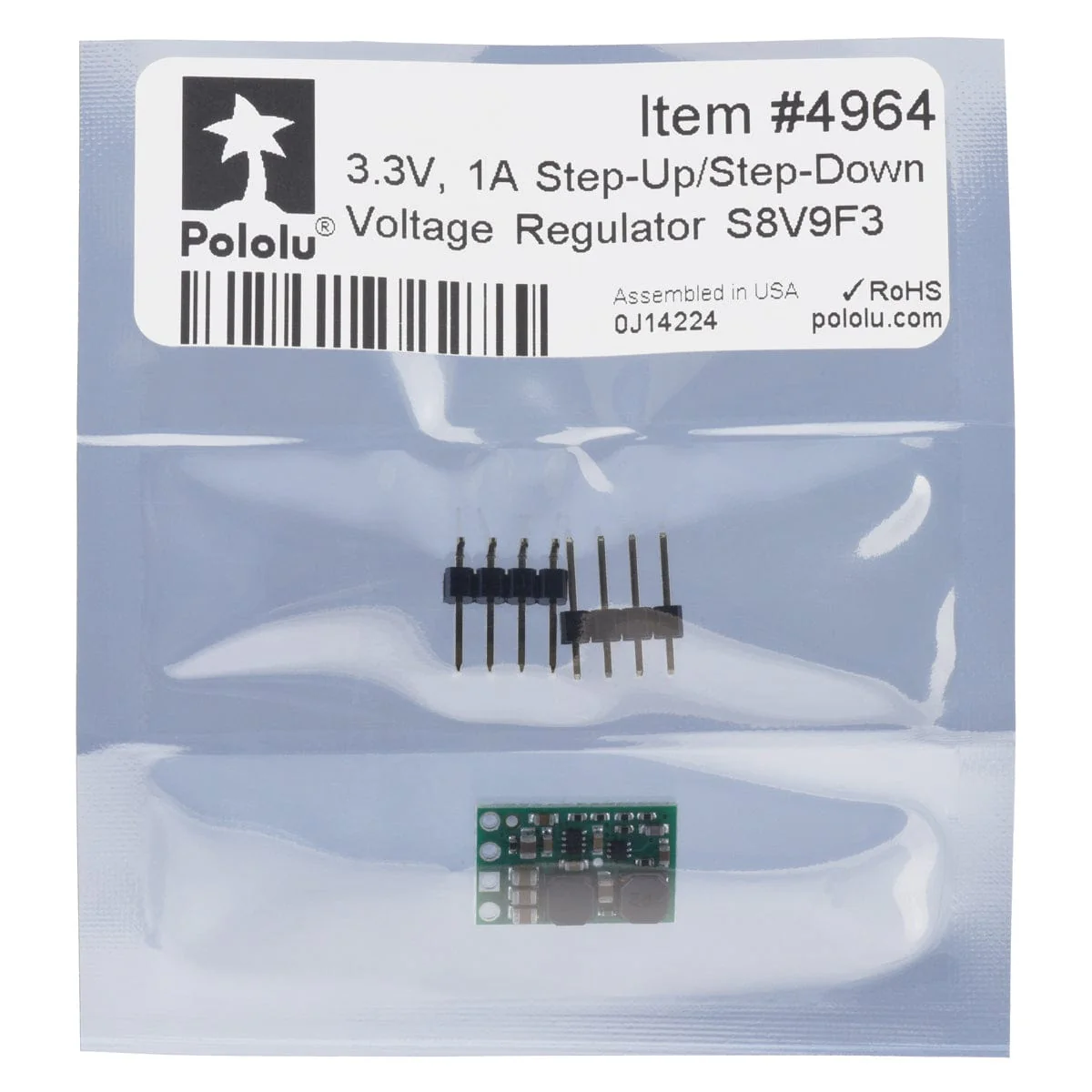 Pololu 3.3V 1.5A Step-Up/Step-Down Voltage Regulator S8V9F3 - Image 8