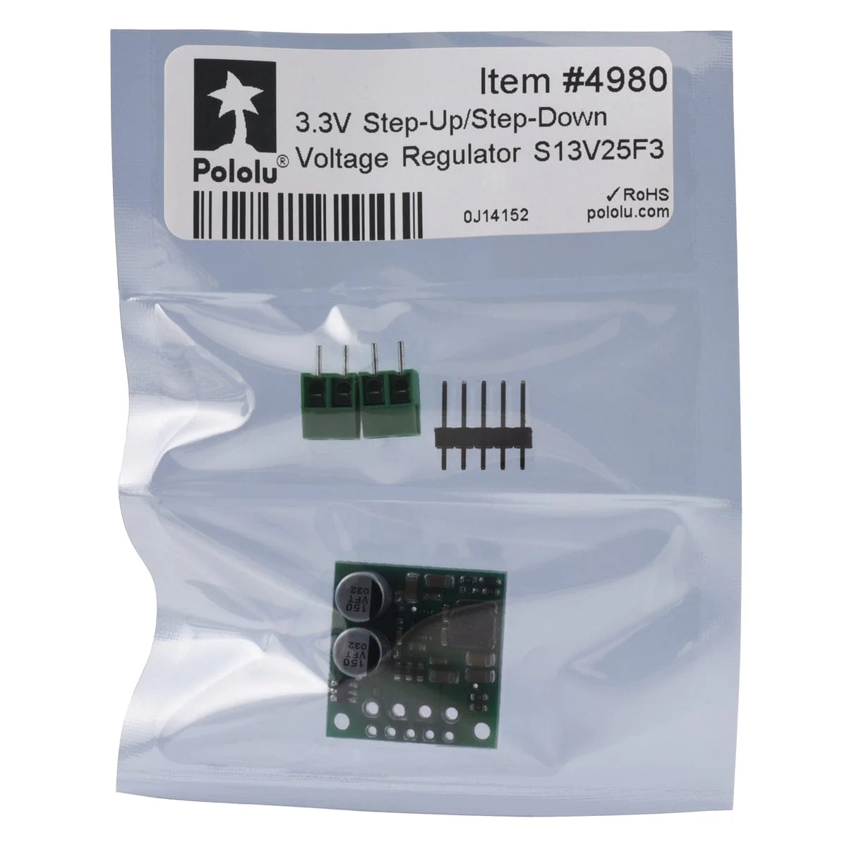 Pololu 3.3V 2.5A Step-Up/Step-Down Voltage Regulator S13V25F3 - Image 9