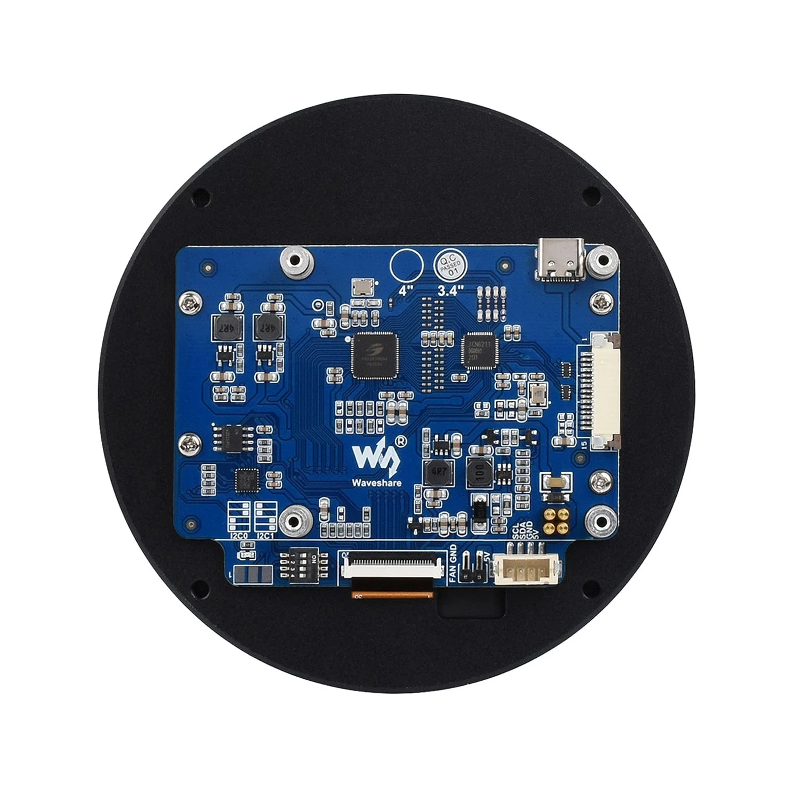 3.4" DSI Round Touch Display (800x800) - Image 2
