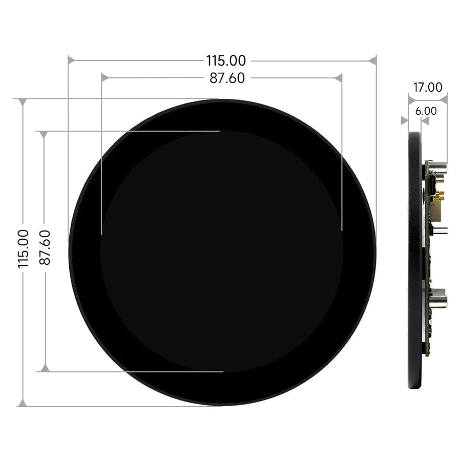 3.4" DSI Round Touch Display (800x800) - Image 7
