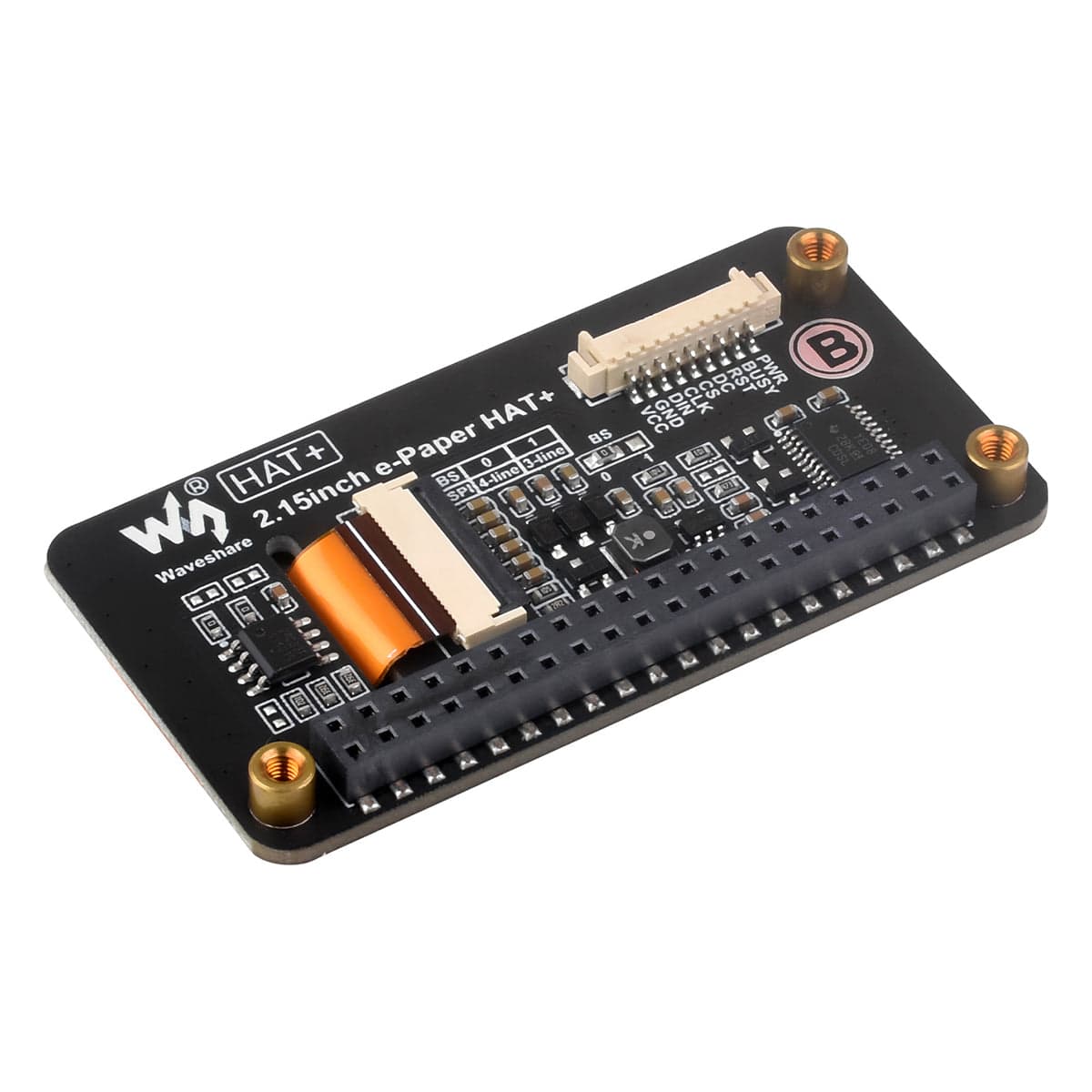 2.15" ePaper HAT+ for Raspberry Pi - Red/Black/White (296 x 160) - Image 3
