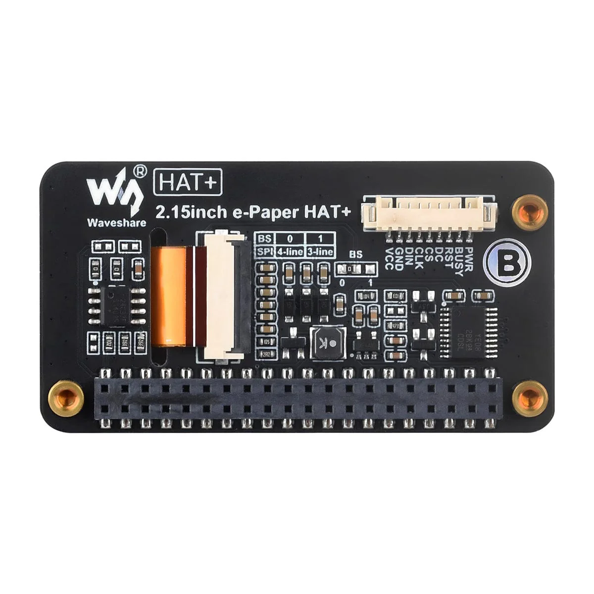 2.15" ePaper HAT+ for Raspberry Pi - Red/Black/White (296 x 160) - Image 5