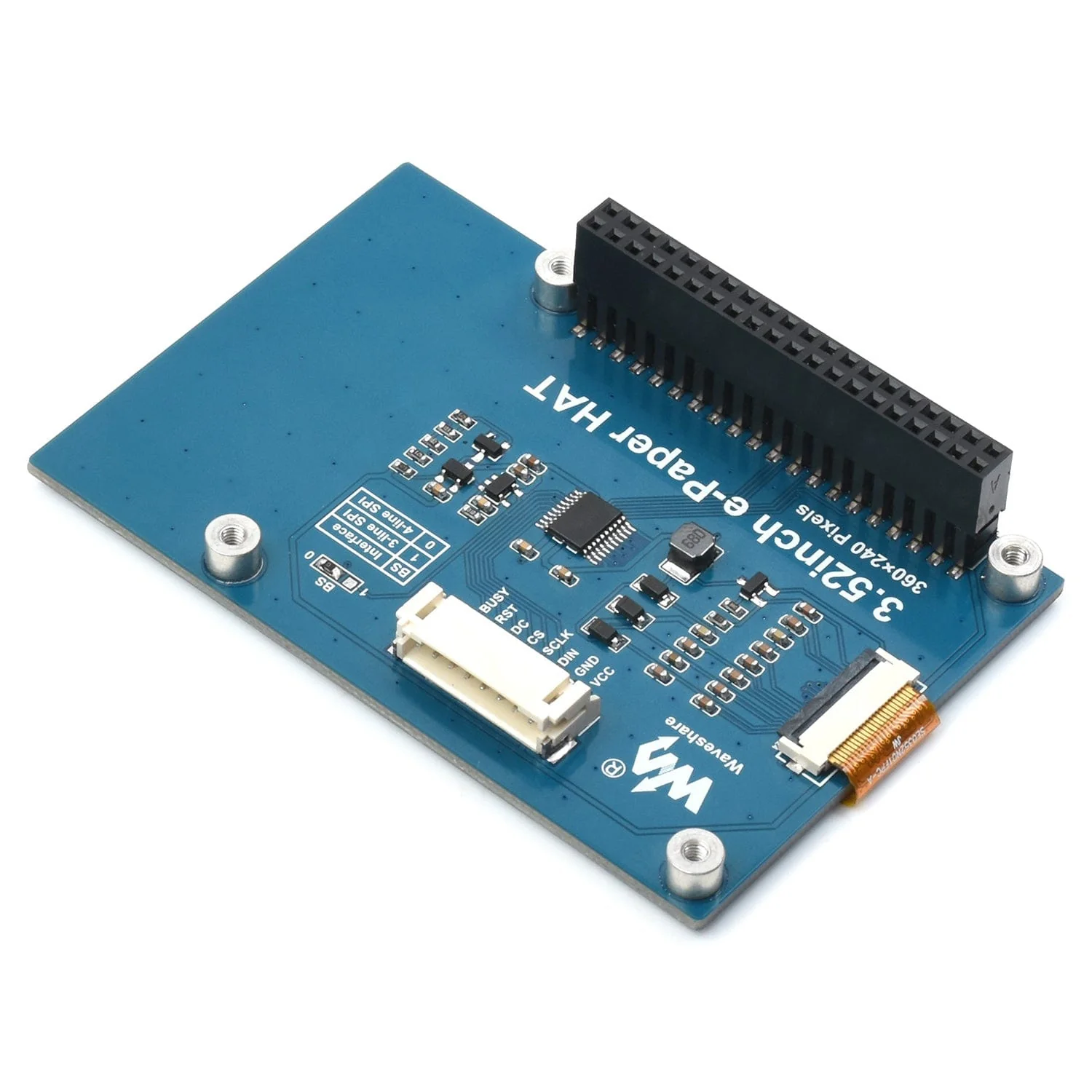 3.52" ePaper HAT for Raspberry Pi (360x240) - Image 3