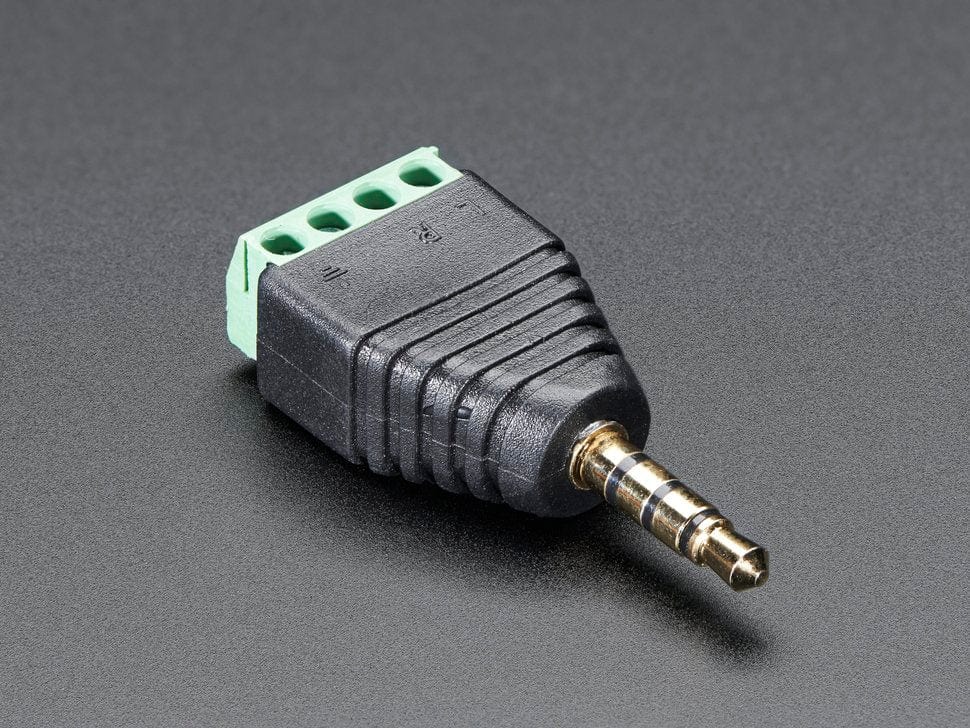 3.5mm (1/8") 4-Pole (TRRS) Audio Plug Terminal Block - Image 2
