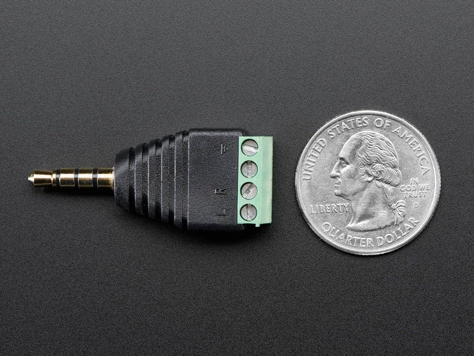 3.5mm (1/8") 4-Pole (TRRS) Audio Plug Terminal Block - Image 3