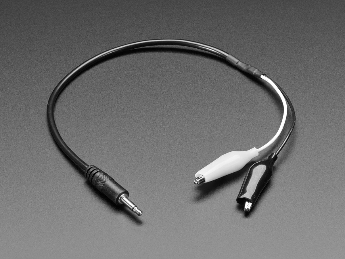 3.5mm Mono Audio Plug to Alligator Clips