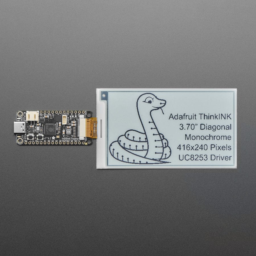 3.7" 416x240 Monochrome Black/White eInk / ePaper - Bare Display - UC8253 Chipset - Image 4