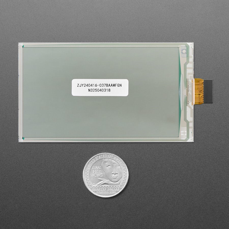 3.7" 416x240 Monochrome Black/White eInk / ePaper - Bare Display - UC8253 Chipset - Image 6