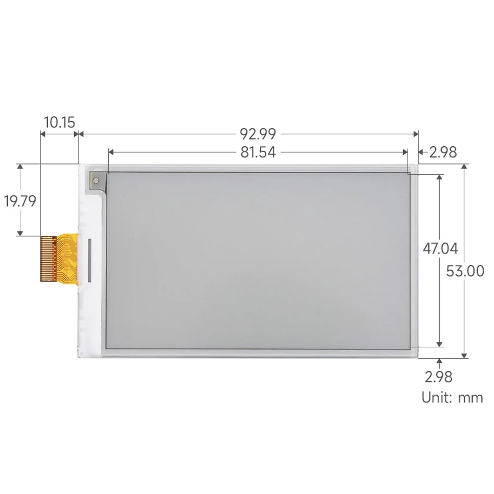 3.7" ePaper Display Raw Panel - Red/Yellow/Black/White (416x240) - Image 5