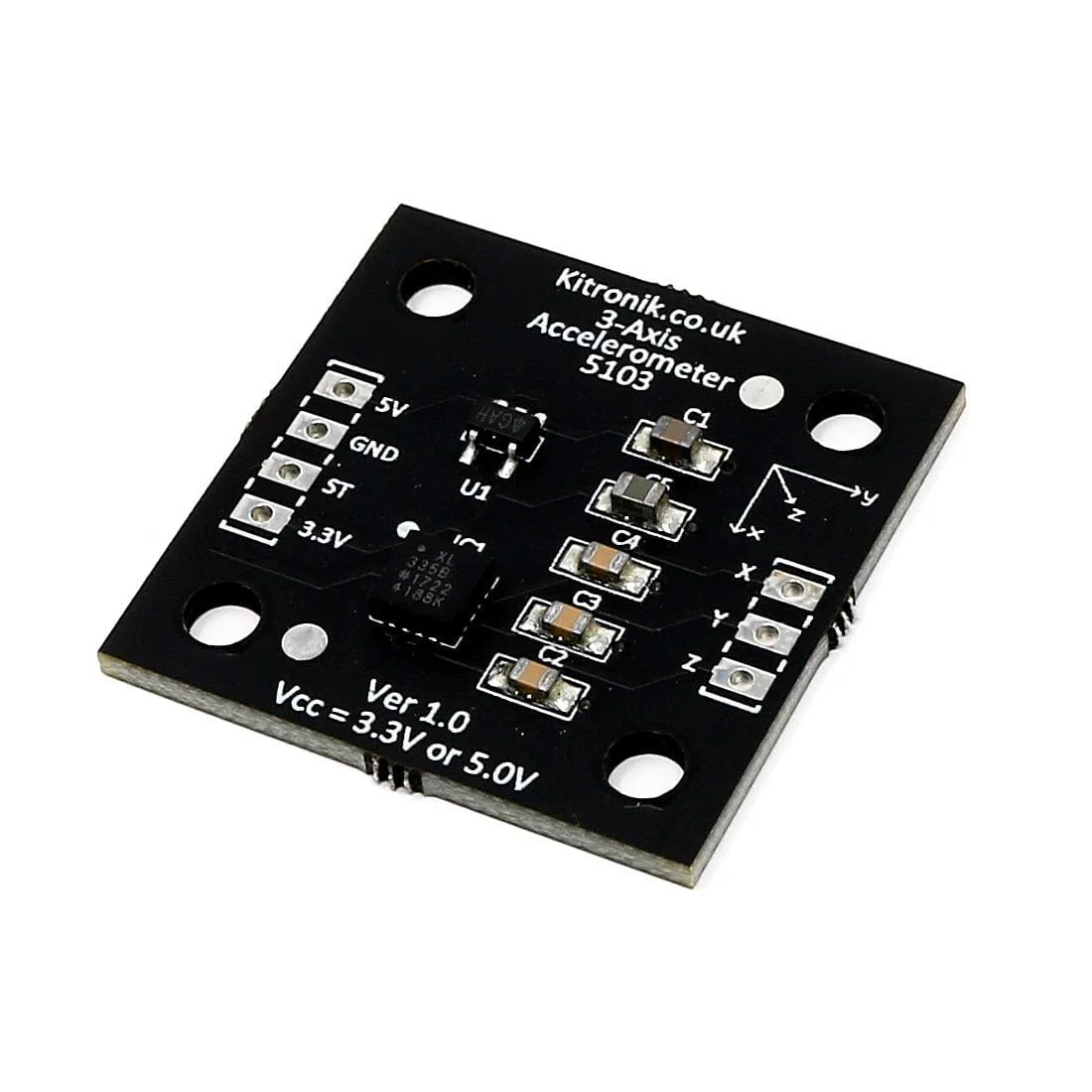 3 Axis Accelerometer Breakout Board (ADXL335) [Discontinued] - Image 2