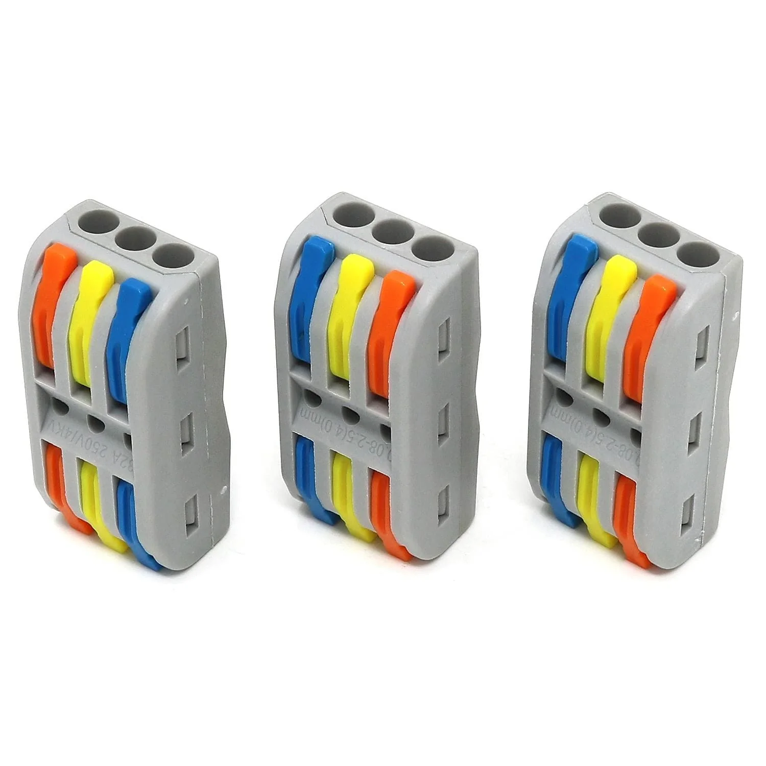 3-Way Fast Wire Connectors - Pack of 3 - Image 4