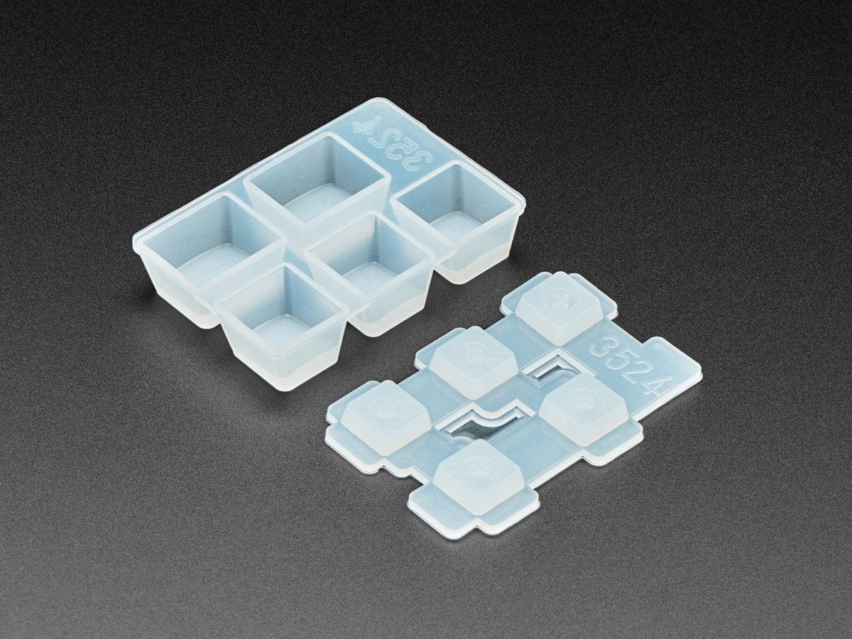 3 x 1U and 2 x 1.25U "Ctrl" Silicone Keycap Molds (MX Compatible Switches) [Discontinued] - Image 2