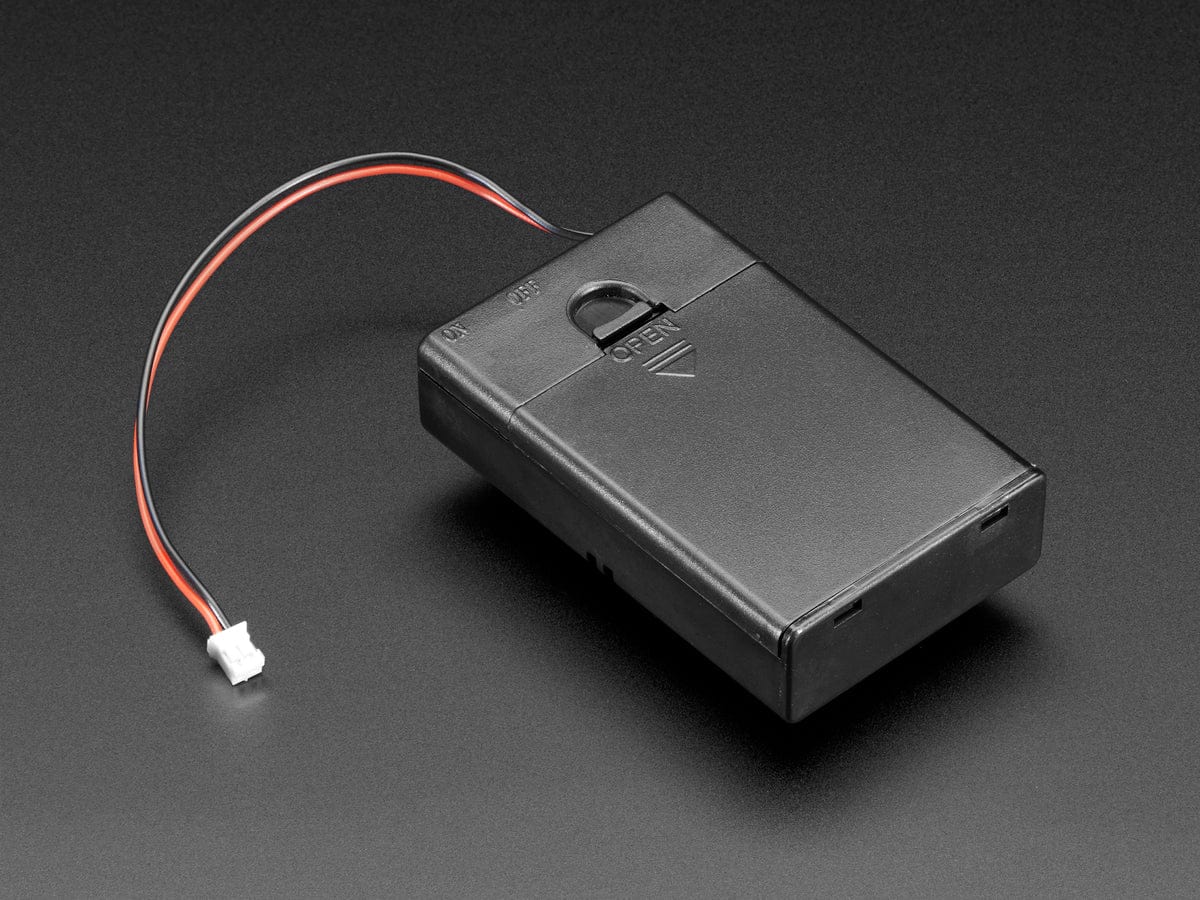 3 x AA Battery Holder with On/Off Switch, JST, and Belt Clip - Image 2