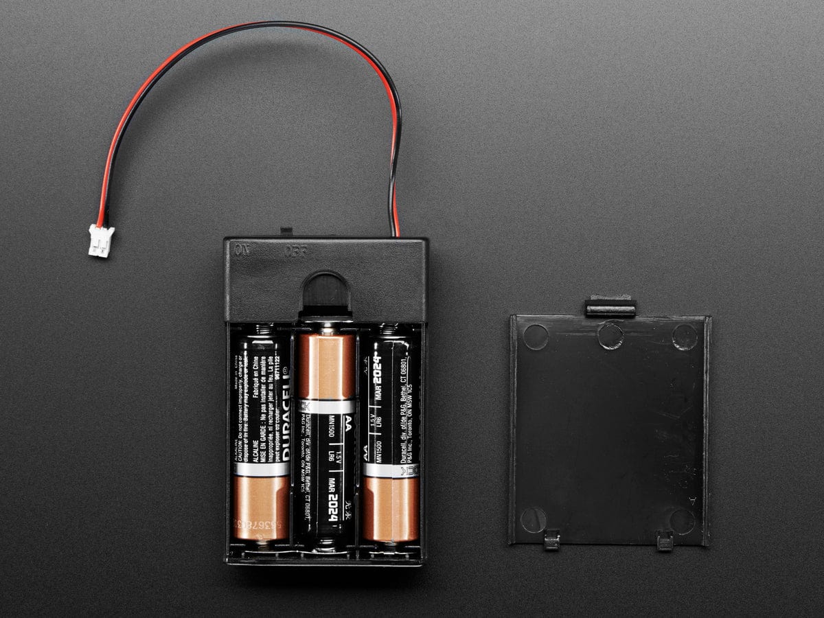 3 x AA Battery Holder with On/Off Switch, JST, and Belt Clip - Image 3