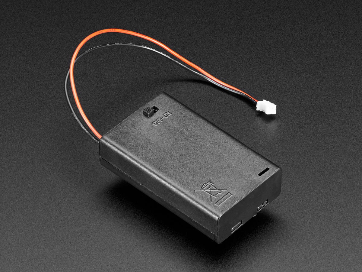 3 x AAA Battery Holder with On/Off Switch, JST, and Belt Clip - Image 2
