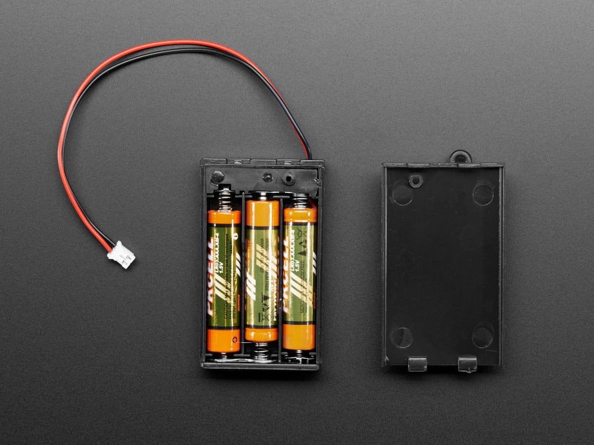 3 x AAA Battery Holder with On/Off Switch, JST, and Belt Clip - Image 3