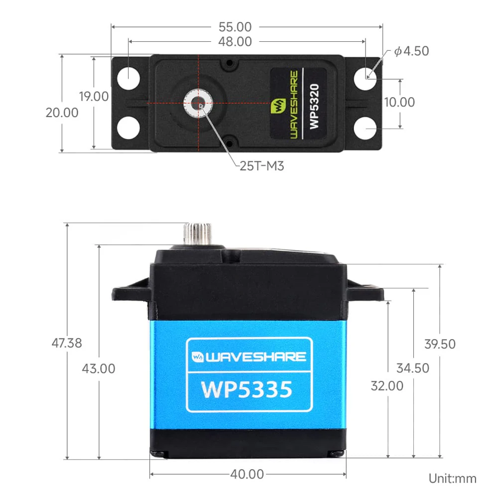 35kg.cm Steel Gear High-Torque 180° Digital Servo - Image 7