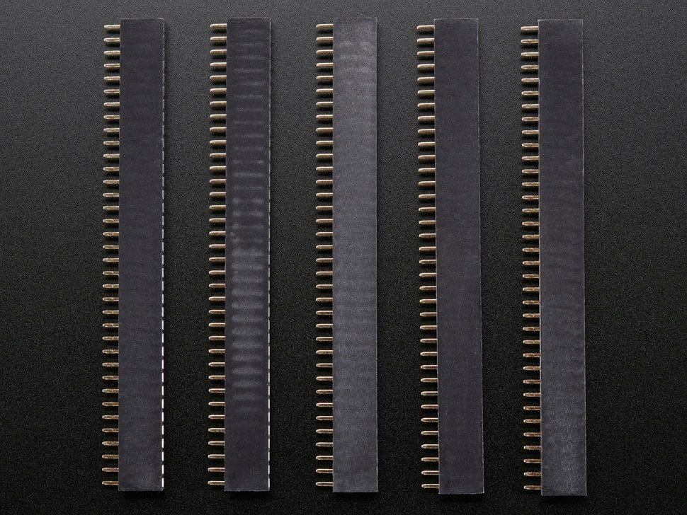 36-pin 0.1" Female Headers - Pack of 5
