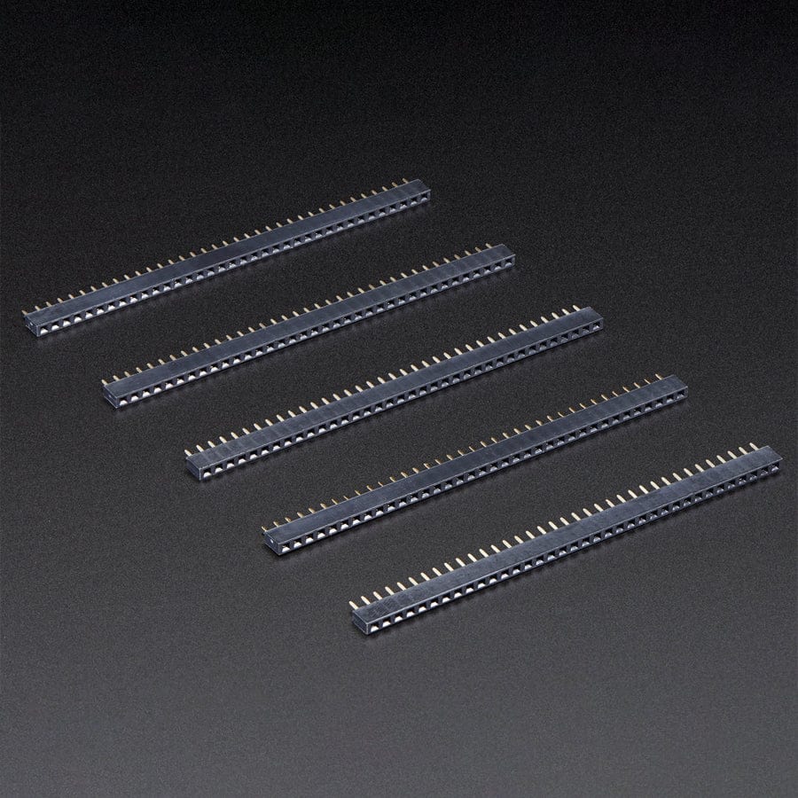 Short Female Headers 36-pin 2.54mm - Pack of 5 - Image 3