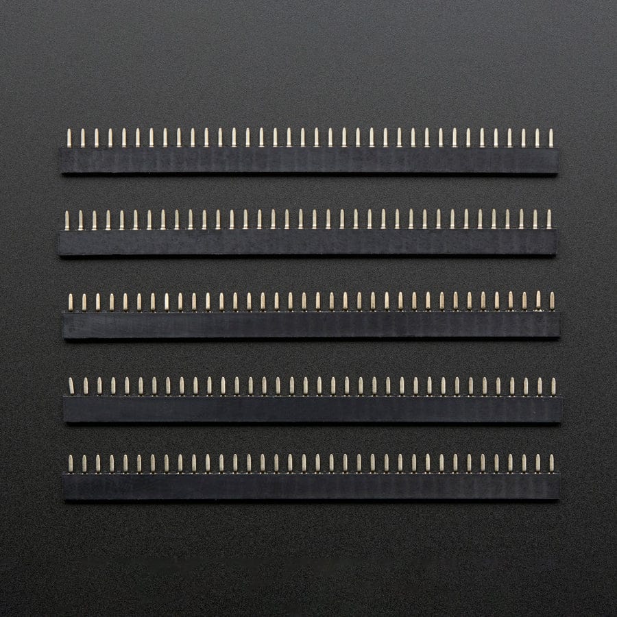 Short Female Headers 36-pin 2.54mm - Pack of 5 - Image 4