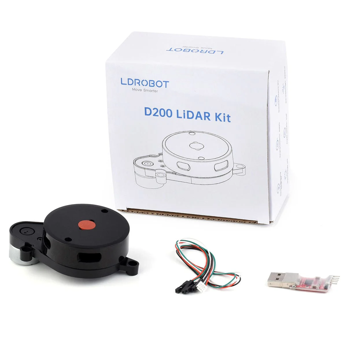 360° Omni-directional Triangulation Lidar D200 Developer Kit [Discontinued] - Image 2