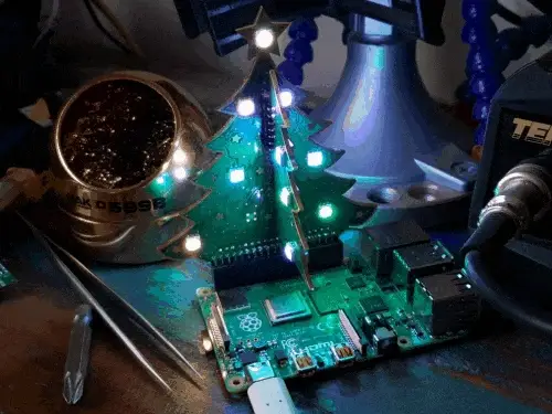 3D RGB Xmas Tree for Raspberry Pi [Discontinued] - Image 2