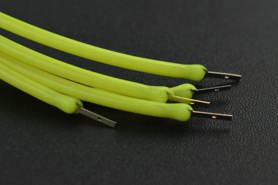 3V 260mm Flexible LED Filament Chip - Green (5-pack) - Image 5