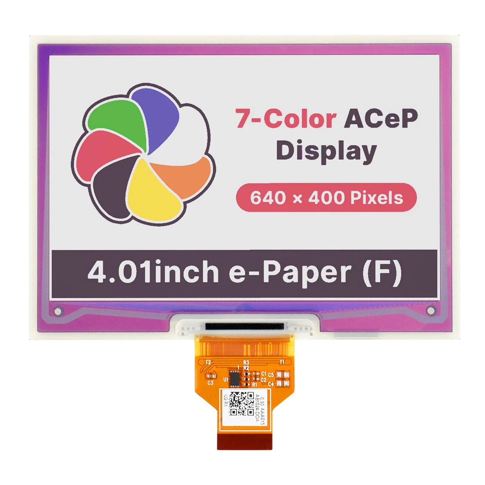 4.01" ACeP 7-Color ePaper Display Raw Panel (640x400) - Image 2