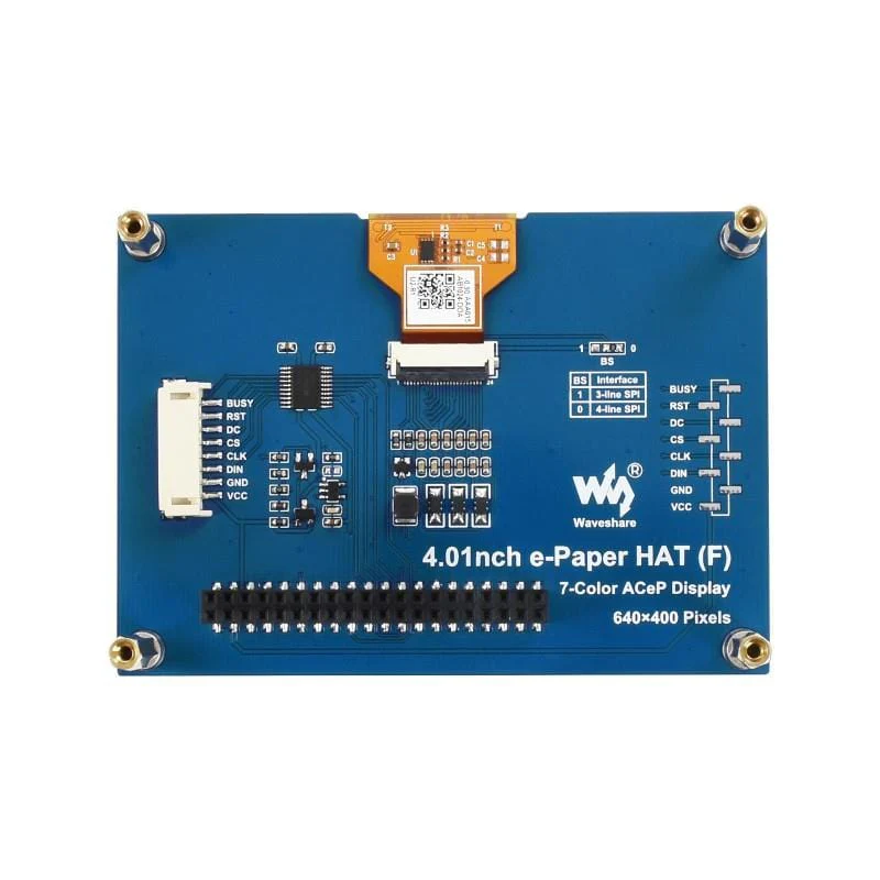 4.01" ACeP 7-Colour E-Paper Display HAT for Raspberry Pi - Image 4