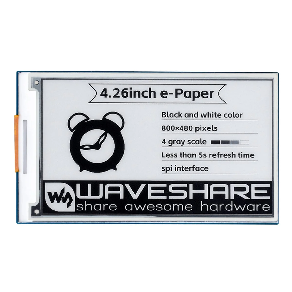 4.26" ePaper Display HAT for Raspberry Pi (800x480) - Image 3