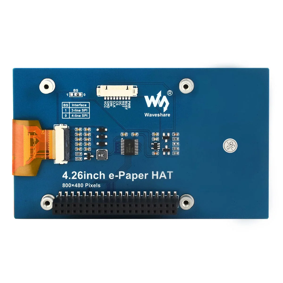 4.26" ePaper Display HAT for Raspberry Pi (800x480) - Image 5