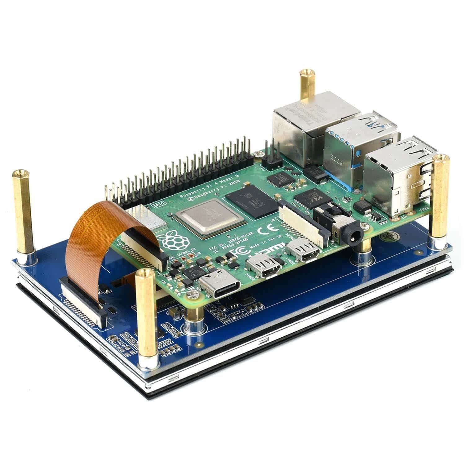 4.3" DSI Capacitive Touchscreen Display for Raspberry Pi (800x480) - Image 3