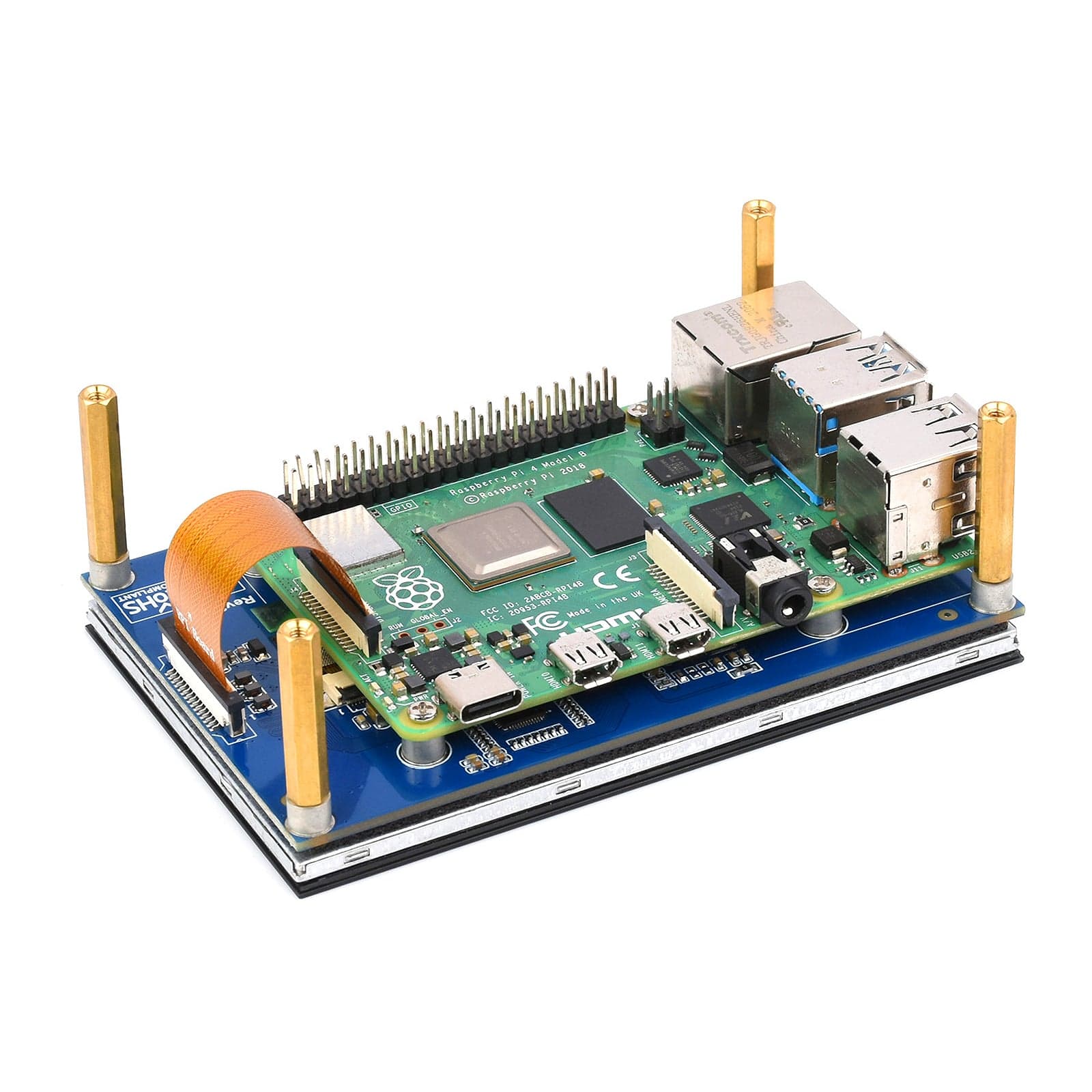 4.3" DSI QLED Capacitive Touch Display for Raspberry Pi (800x480) - Image 3