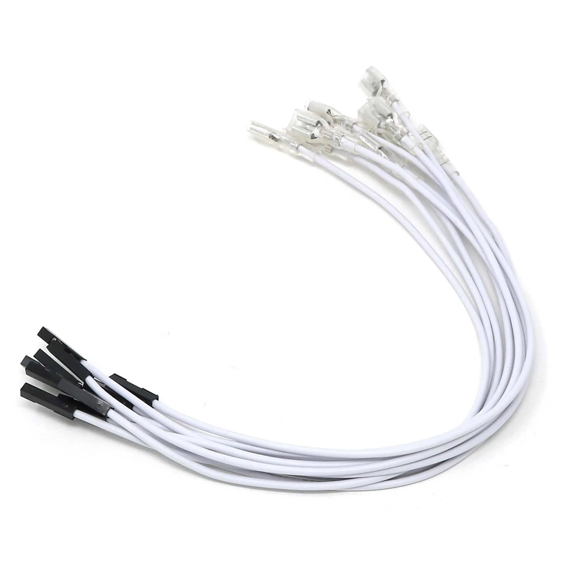 4.8mm/0.187" Spade to Female Jumper Wires (10-Pack) - Image 2