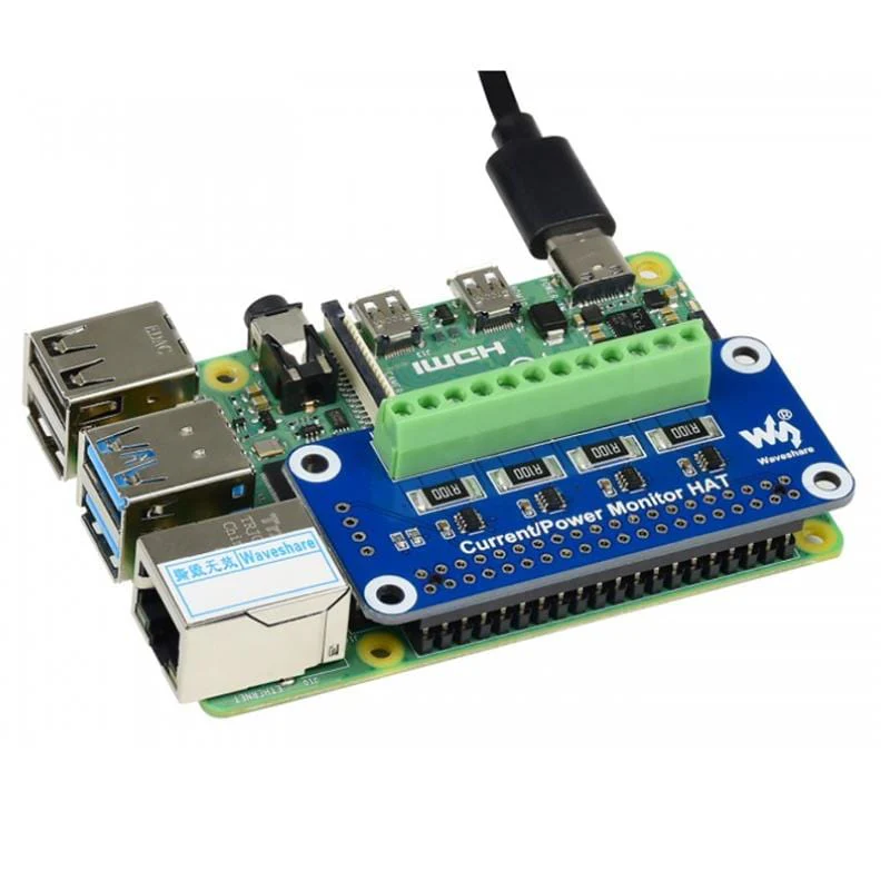 4-Channel Current/Voltage/Power Monitor HAT for Raspberry Pi - Image 3