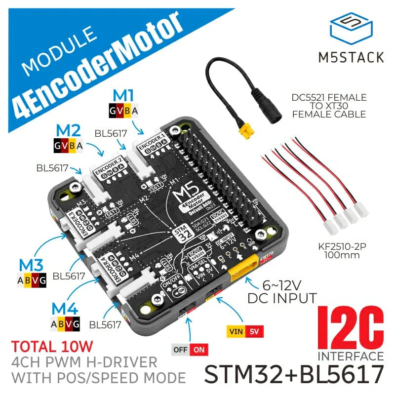 4-Channel Encoder Motor Driver Module (STM32F030) - Image 2