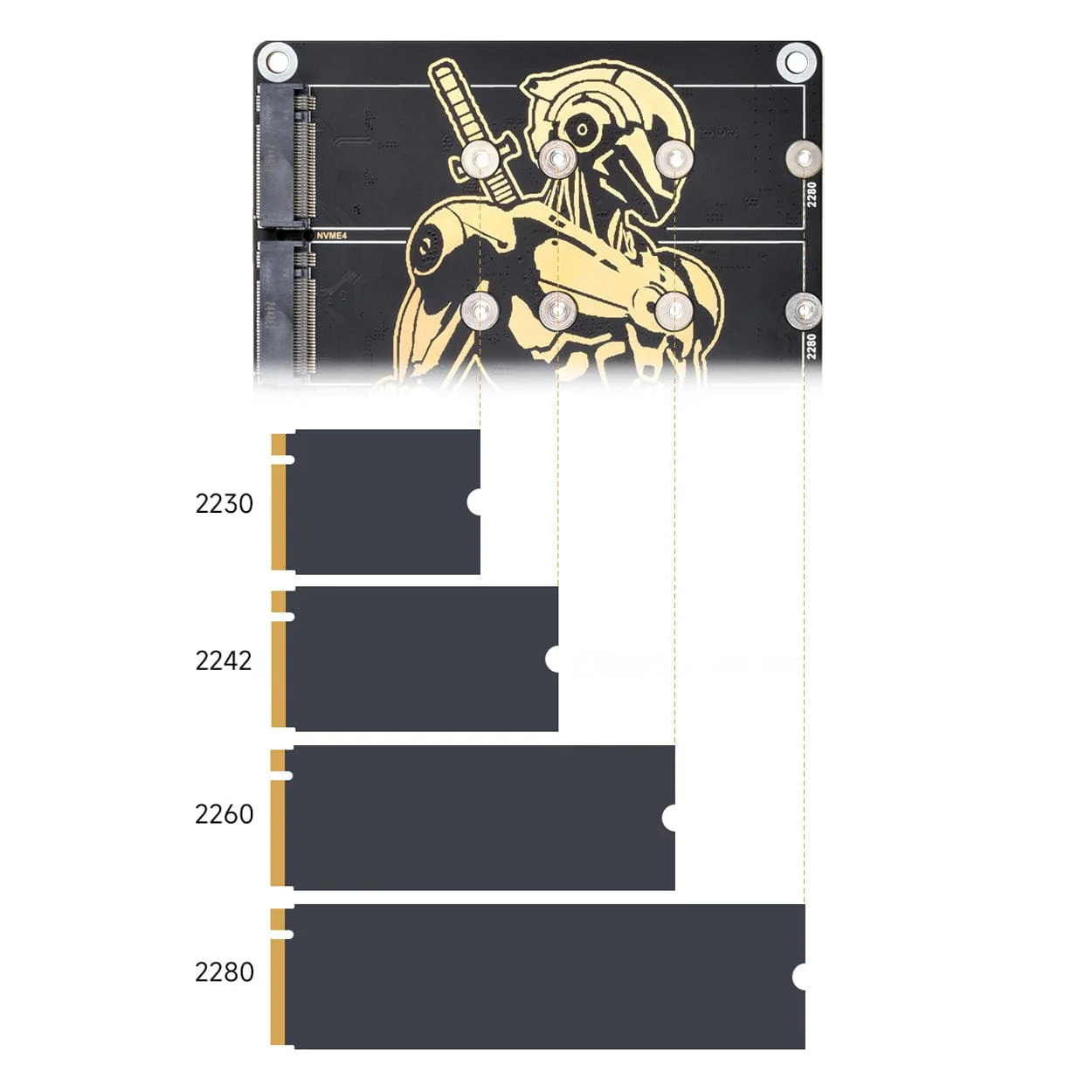 4-Channel M.2 Adapter for Raspberry Pi 5 - Image 6