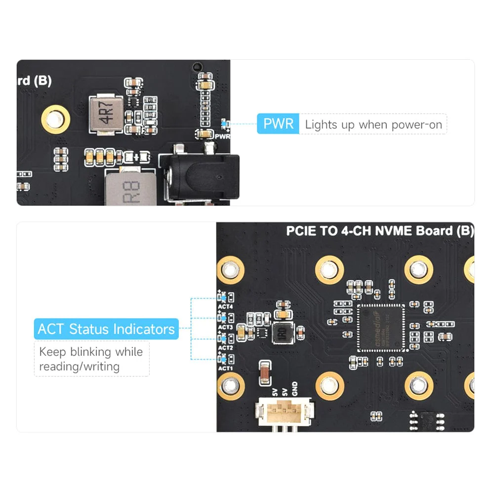 4-Channel M.2 Adapter for Raspberry Pi 5 - Image 7