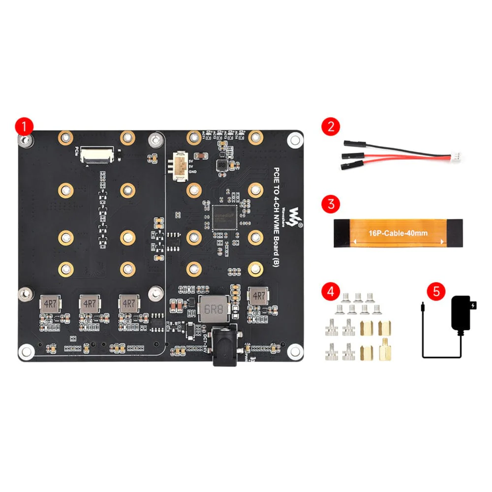 4-Channel M.2 Adapter for Raspberry Pi 5 - Image 9