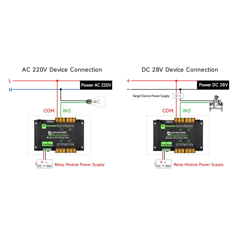 4-Channel Modbus RTU Relay Module with RS-485 Interface - Image 9