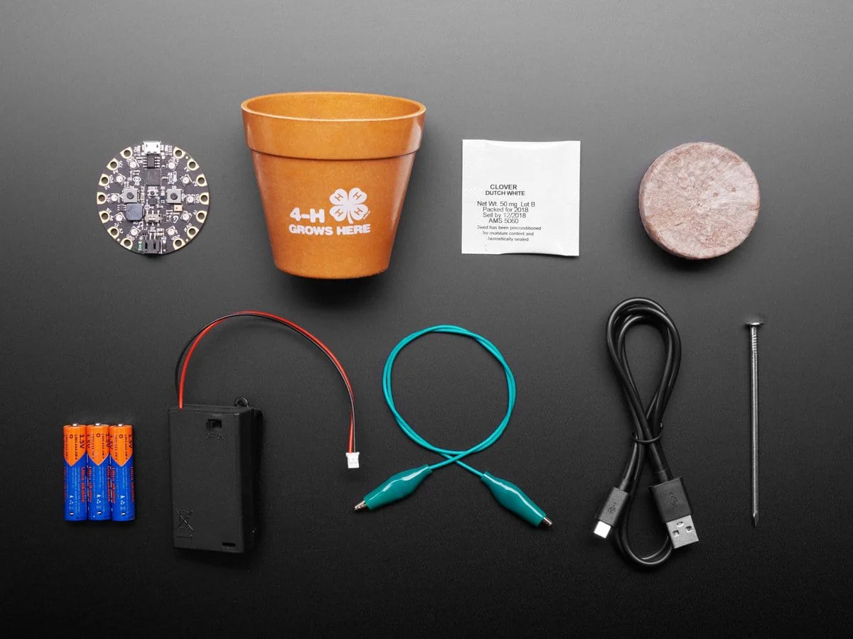 4-H Grow Your Own Clovers Kit with Circuit Playground Express (Soil Sensor Mini Kit) - Image 2