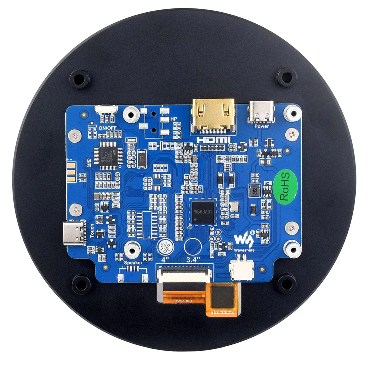4" HDMI Round Touch Display for Raspberry Pi (720x720) - Image 5