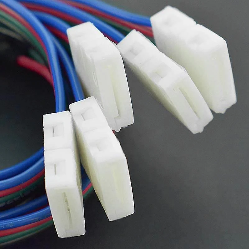 4-Pin LED Strip Connector Cables (Single Head, 5 Pieces) - Image 2