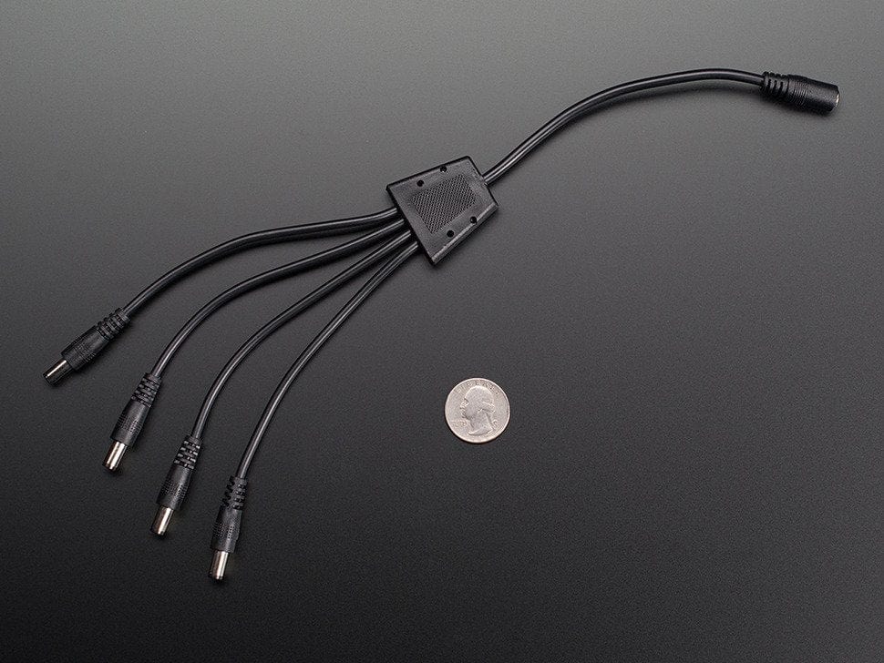 4-Way 2.1mm DC Barrel Jack Splitter - Image 3