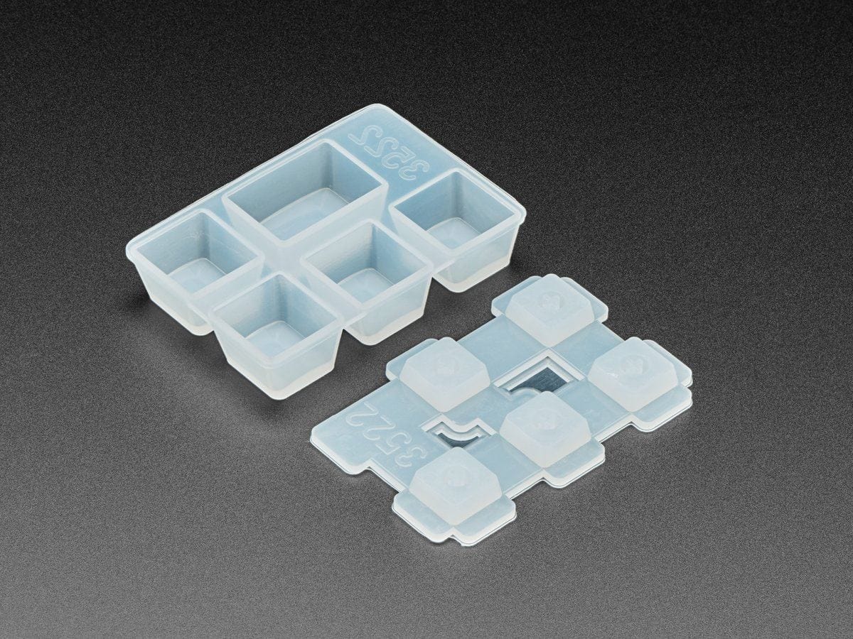 4 x 1U and 1 x 1.25U "Tab" Silicone Keycap Molds (MX Compatible Switches) - Image 2