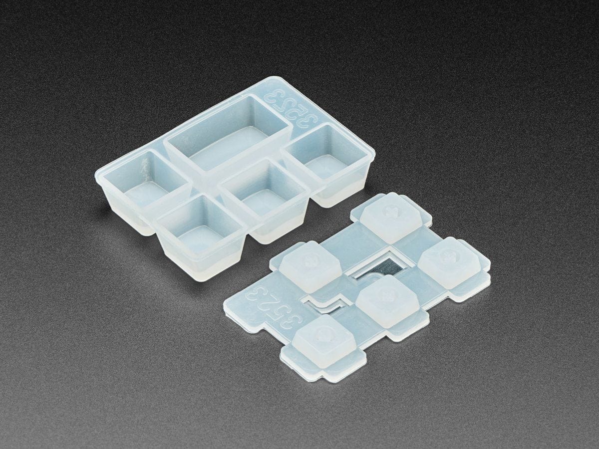 4 x 1U and 1 x 1.5U "Caps Lock" Silicone Keycap Molds (MX Compatible Switches) [Discontinued] - Image 2