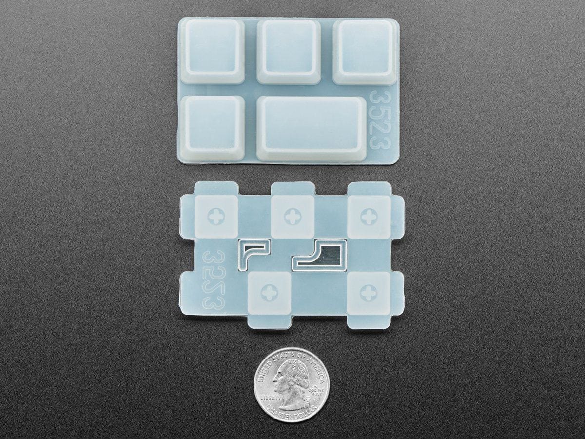 4 x 1U and 1 x 1.5U "Caps Lock" Silicone Keycap Molds (MX Compatible Switches) [Discontinued] - Image 3