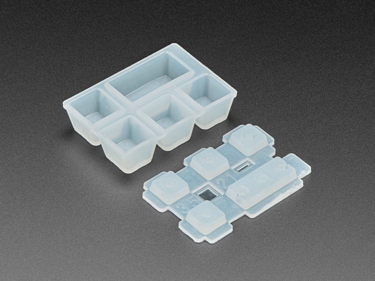 4 x 1U and 1 x 2U "Esc" Silicone Keycap Molds (MX Compatible Switches) [Discontinued] - Image 2